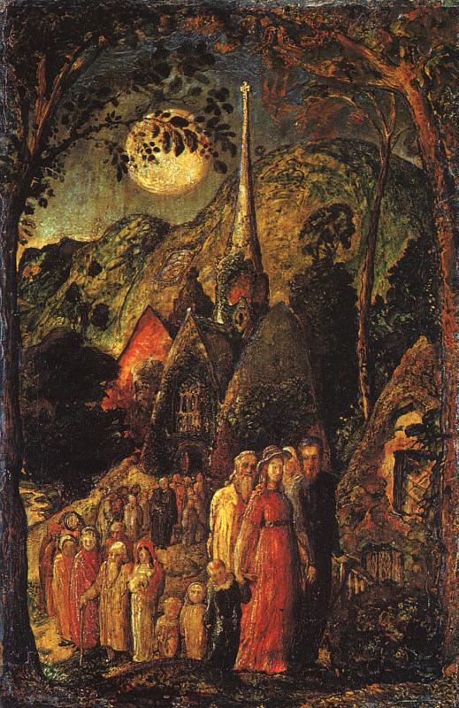 Samuel Palmer Coming from Evening Church oil painting picture